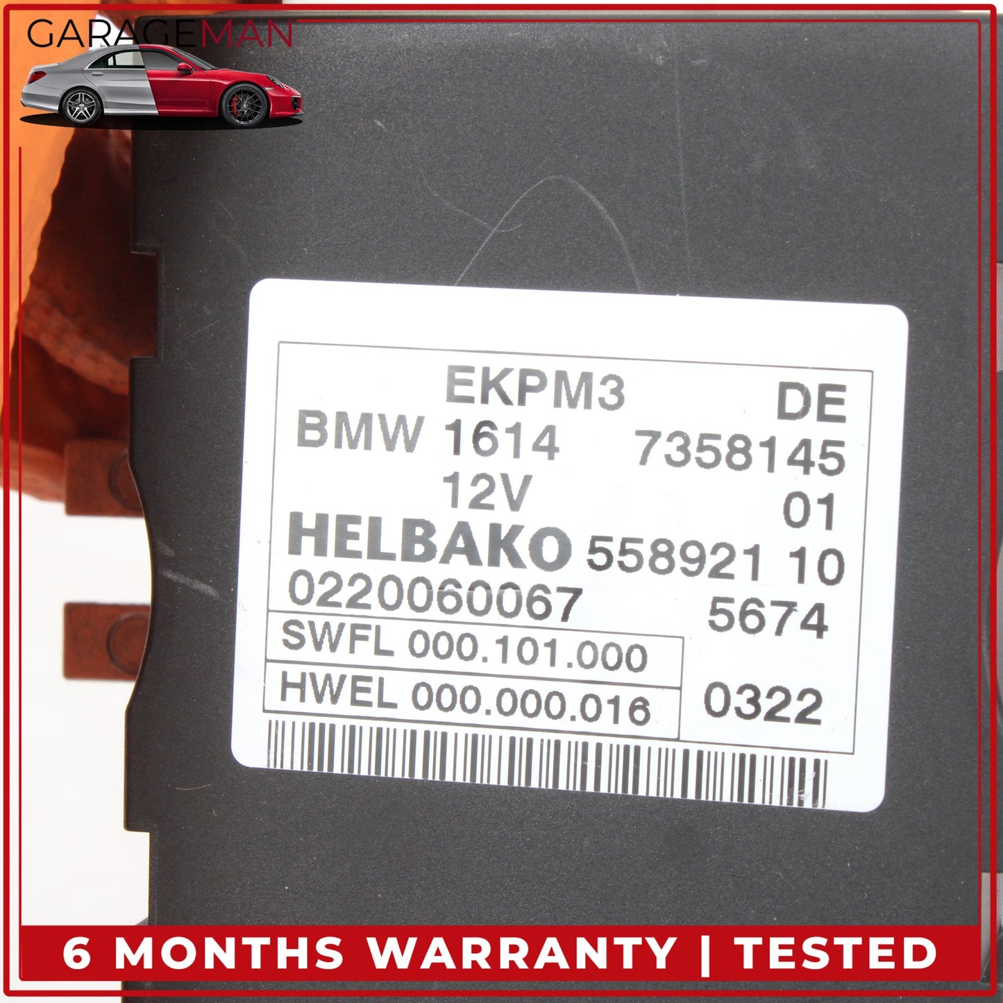 2012-2019 BMW 640i 650i M6 Gran Coupe Fuel Pump Control Module Unit 7358145 OEM