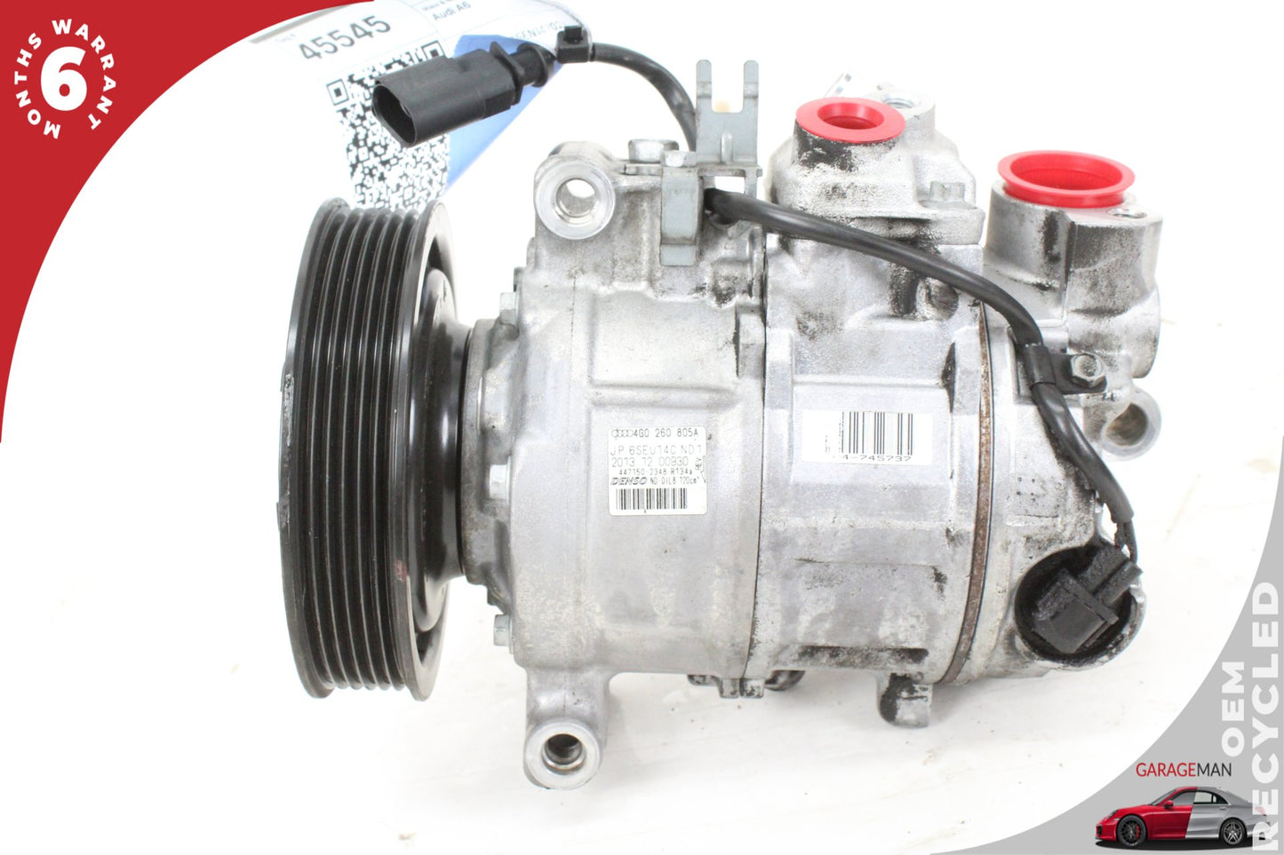 2012-2018 Audi A6 Sedan AC A/C Air Conditioning Compressor 4G0260805A OEM