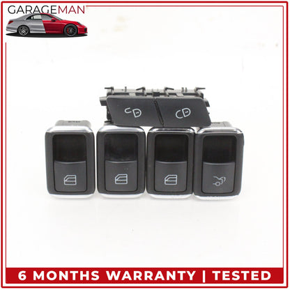 2008-2014 Mercedes W204 C300 Door Trunk Open Close Window Control Switch Set OEM
