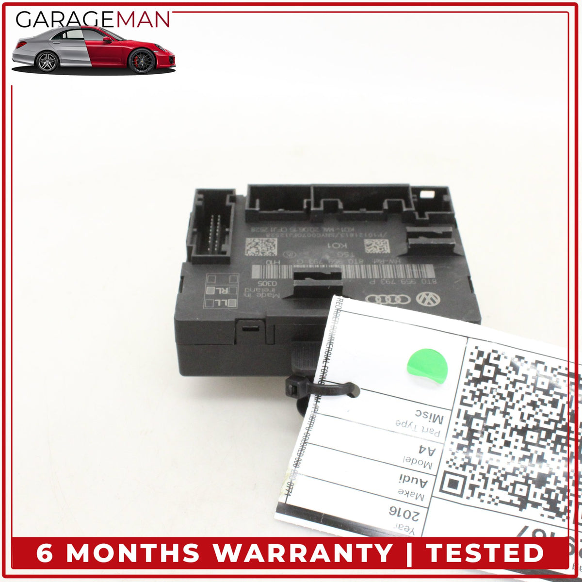 2013-2016 Audi A4 S4 Front Left Side Door Control Module Unit 8T0959793P OEM