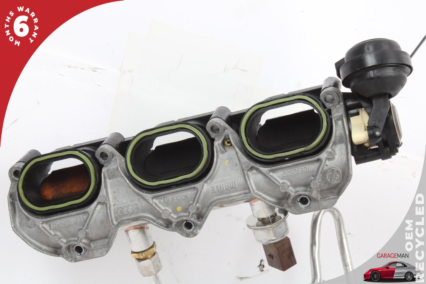 2009-2012 Audi Q5 Left and Right Lower Intake Manifold Fuel Rail w/ Injectors