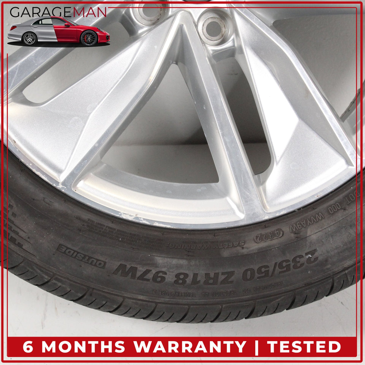 2016-2018 Audi Q3 Front or Rear Side Wheel Rim w/ Kumho Tire 7JX18H2 ET43 OEM