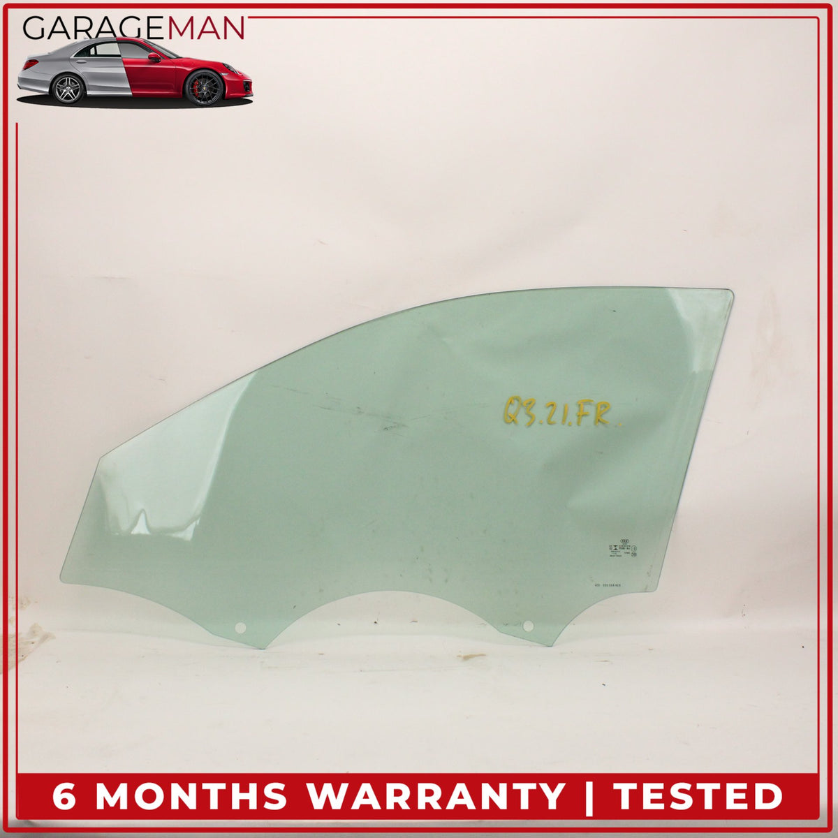 2019-2023 Audi Q3 Front Right Passenger Side Door Window Glass 83A845202 OEM