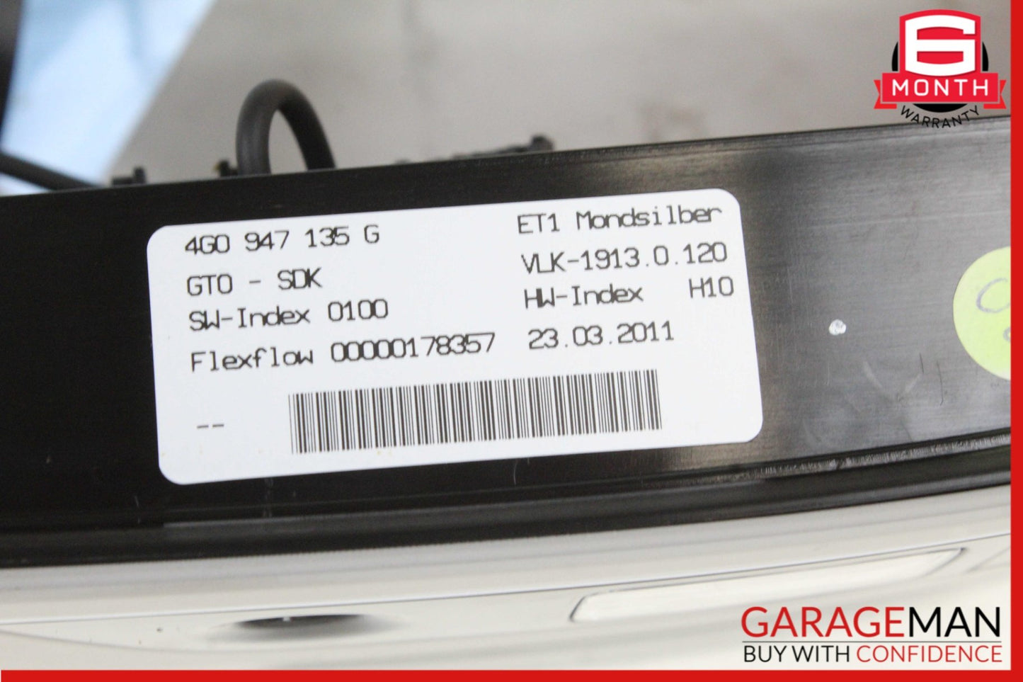 2012-2018 Audi A6 C7 Sedan Overhead Dome Light Lamp 4G0947135G Genuine