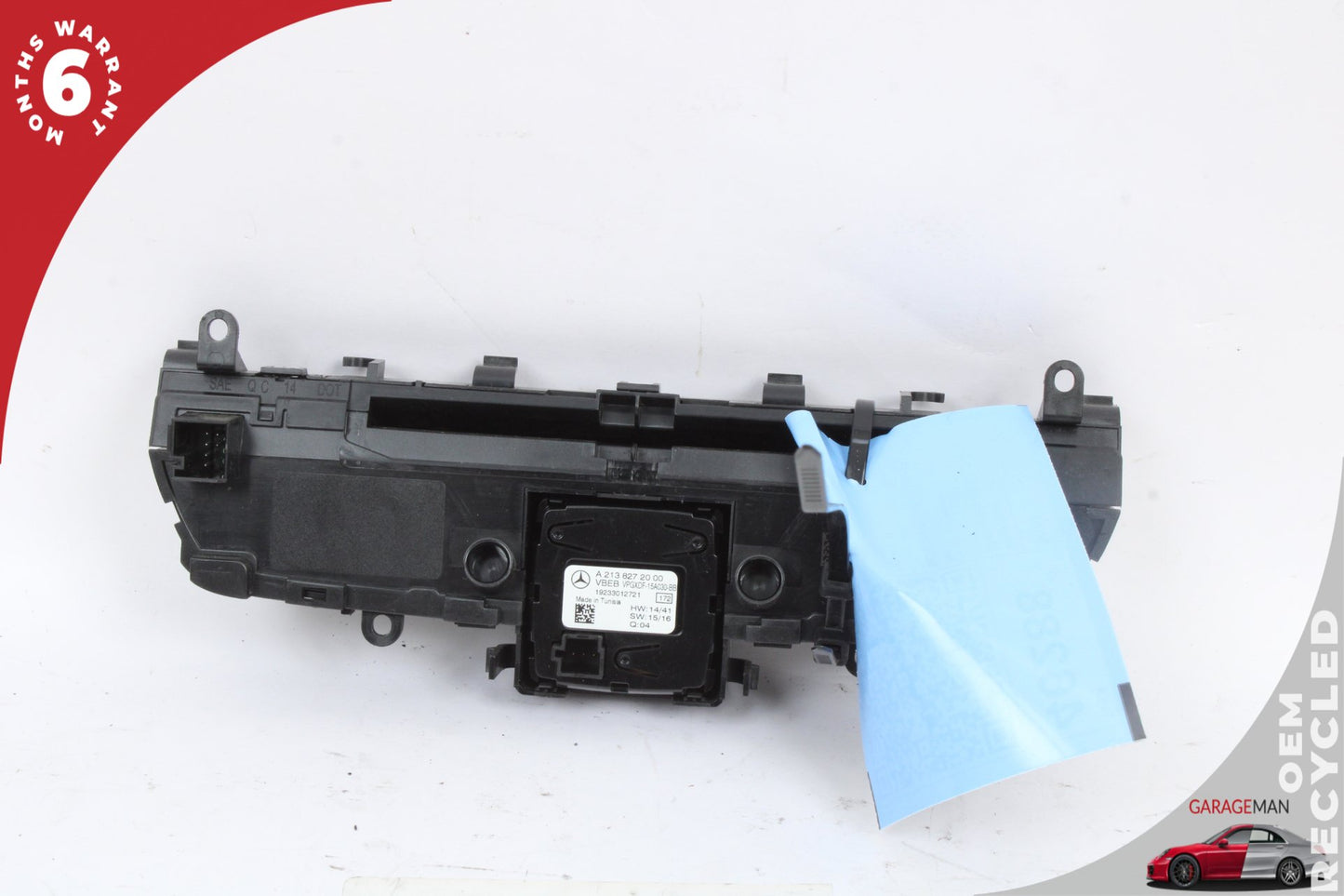 2019-2021 Mercedes W205 C300 Center Dash Hazard Control Switch w/ Clock OEM