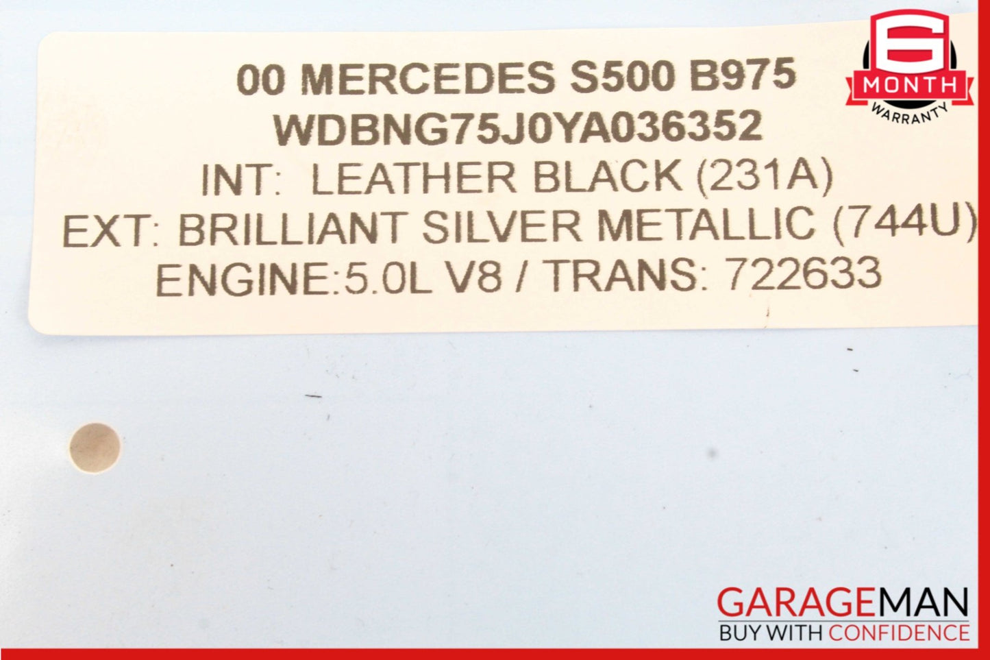1998-2007 Mercedes W220 S500 ML500 Right Side Exhaust Manifold 1131400009 OEM