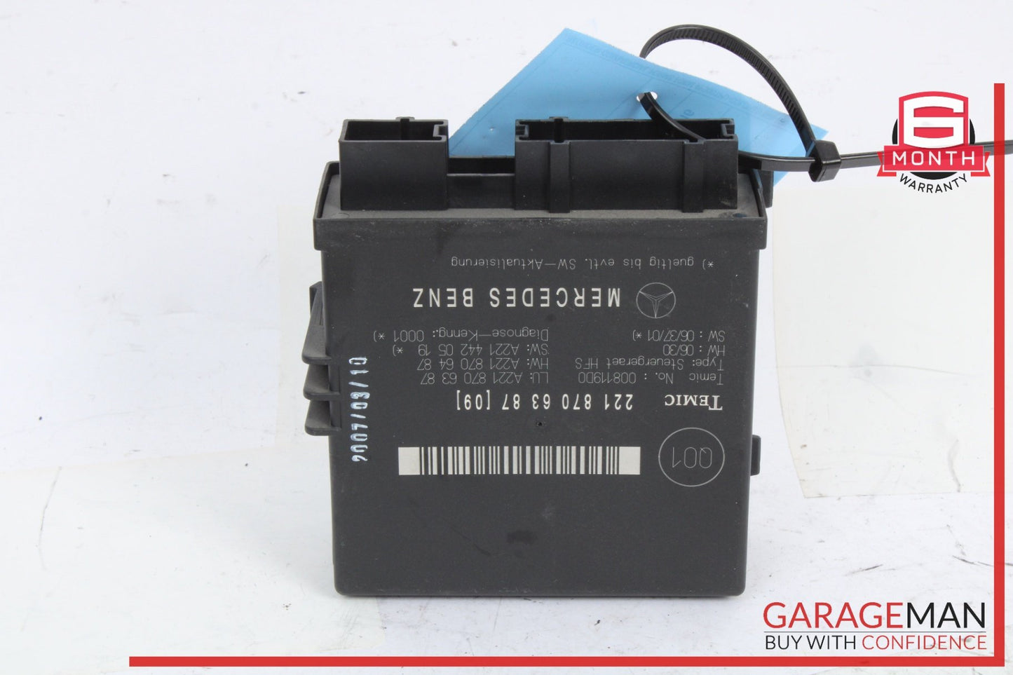 2007-2009 Mercedes-Benz S550 W221 Trunk Release Remote Module 2218706387