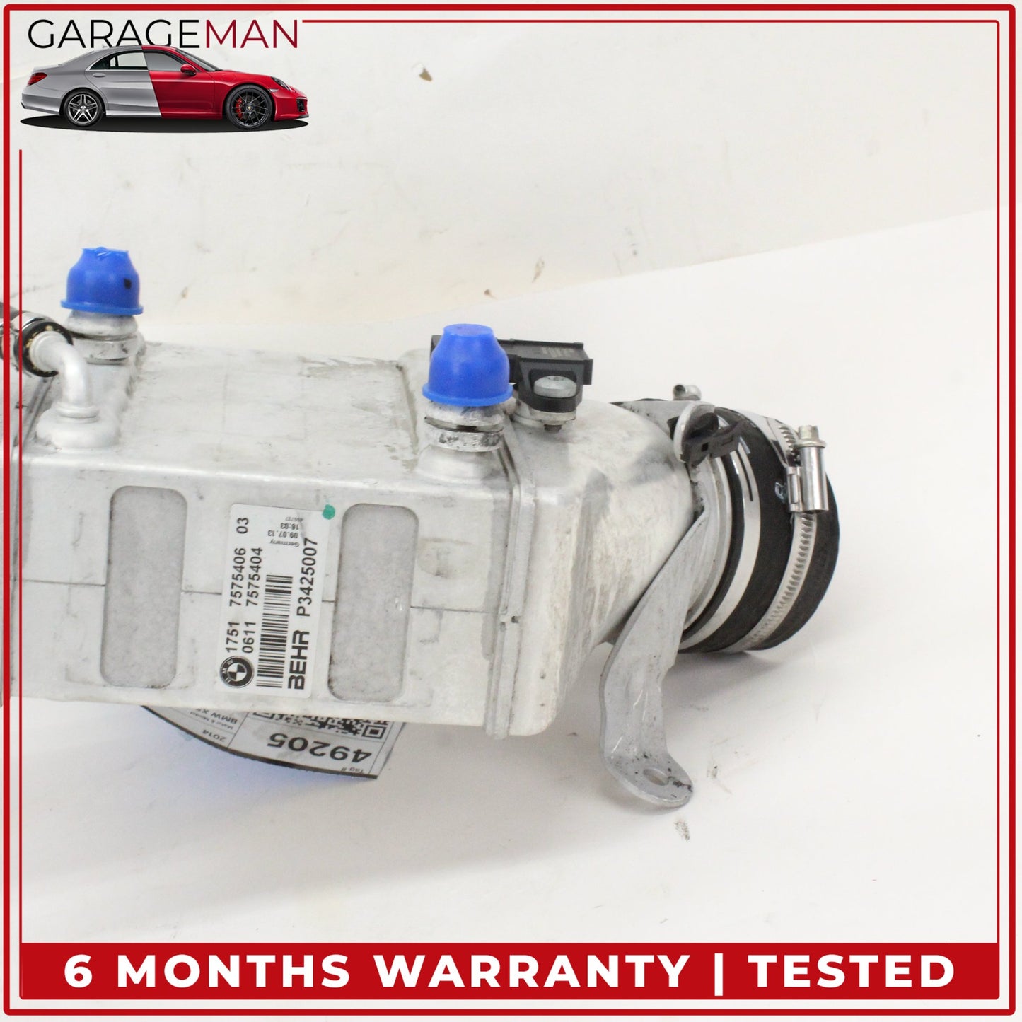 2014-2018 BMW X5 F15 Right Side Turbocharger Intercooler 7575406 OEM