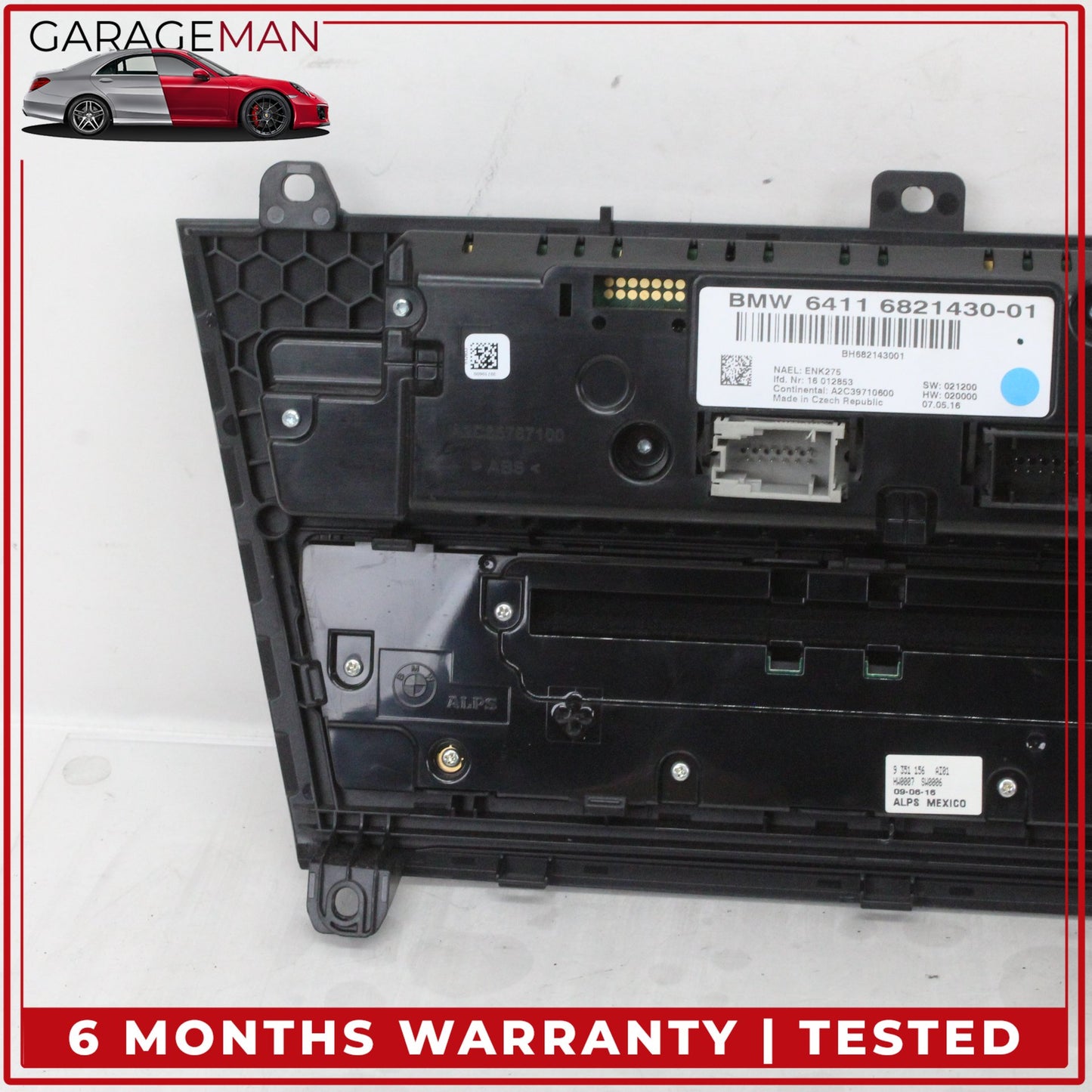 2011-2018 BMW X3 X4 F25 F26 Radio Audio Climat Control Switch Panel 6821430 OEM