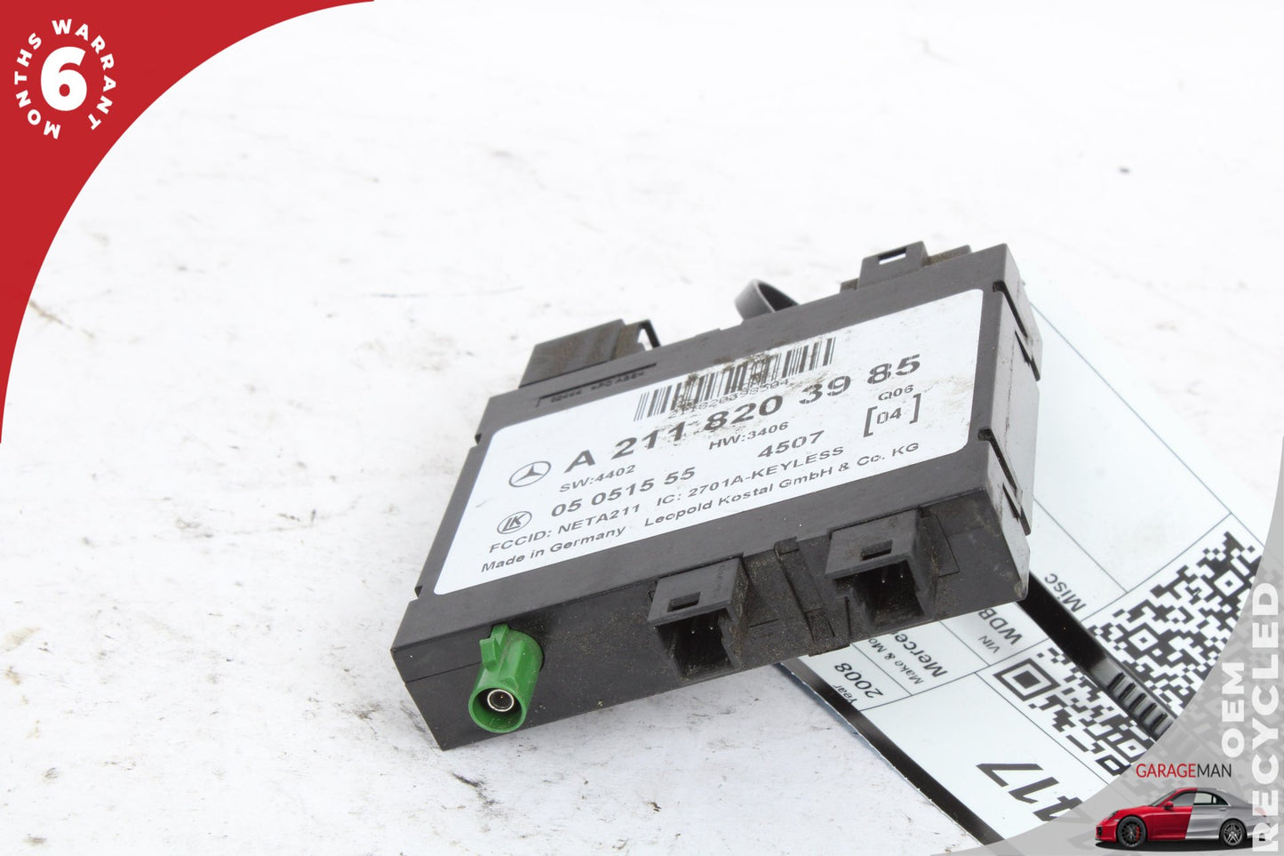 03-11 Mercedes E350 W211 Keyless Go Entry Control Module 2118203985 OEM