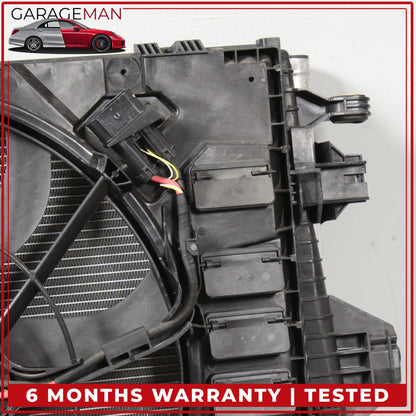 2011-2018 Porsche Cayenne 958 Engine Radiator Cooling Fan Motor A/C Condenser Assy 7P0121207A
