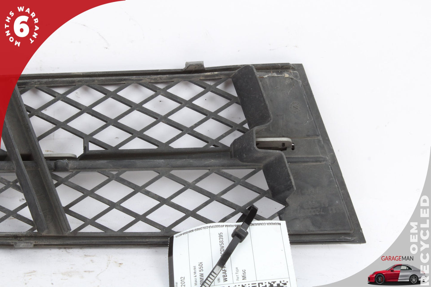 2011-2016 BMW F10 550i 528i Front Left Side Bumper Grille Trim 51117231859 OEM
