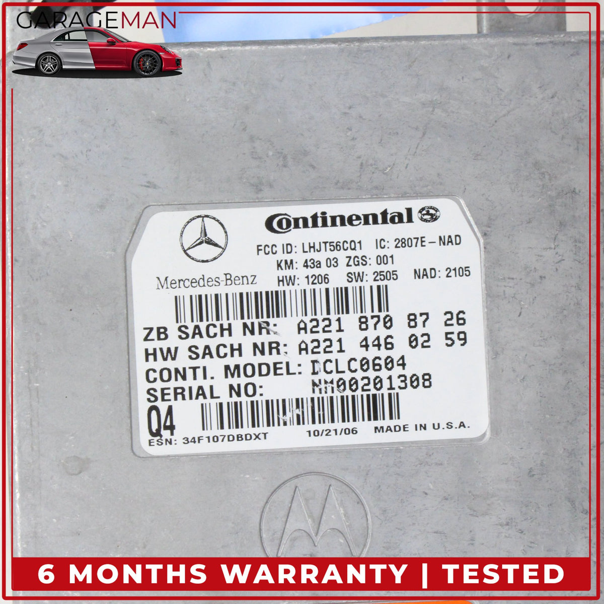 2006-2014 Mercedes W211 E350 CL550 Communication Control Module 2048202085 OEM