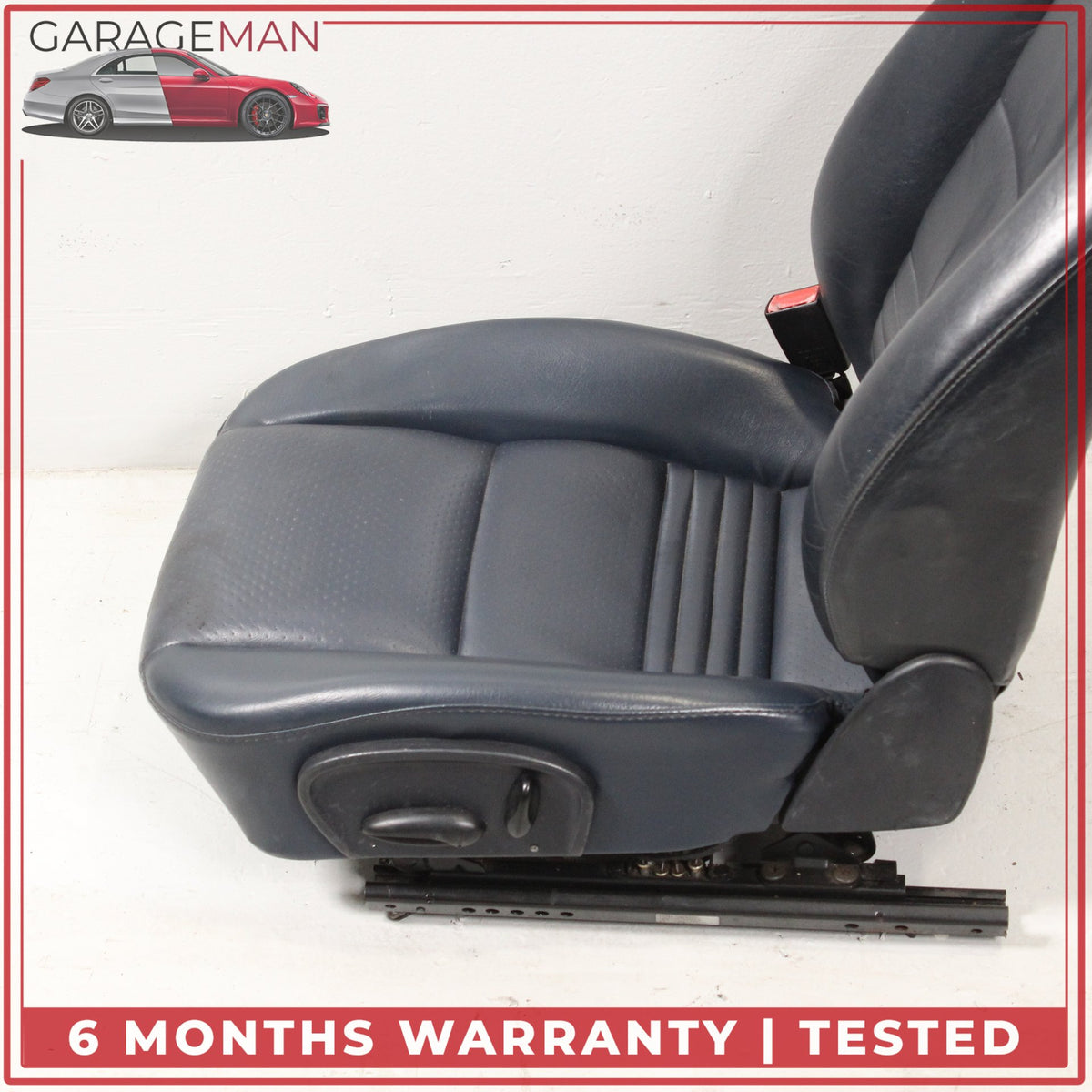 2001-2005 Porsche 911 Carrera 996 Front Left Driver Side Complete Seat Blue OEM