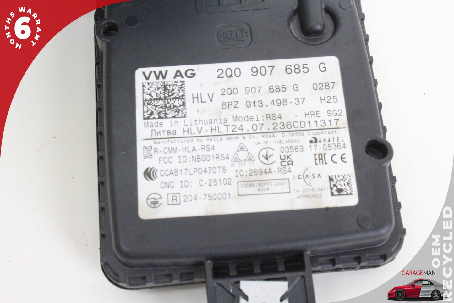 2022-2024 Audi A3 S3 Rear Left Blind Spot Radar Sensor Module 2Q0907685G OEM