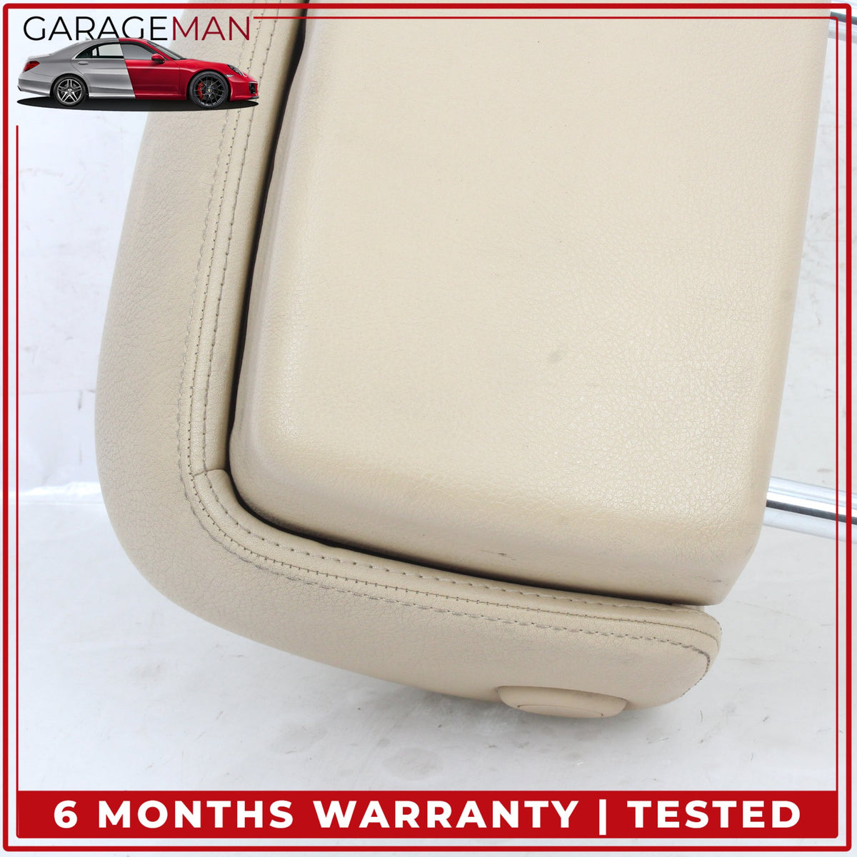 2012-2018 Audi A6 A7 Front Left and Front Right Side Seat Headrest Beige OEM