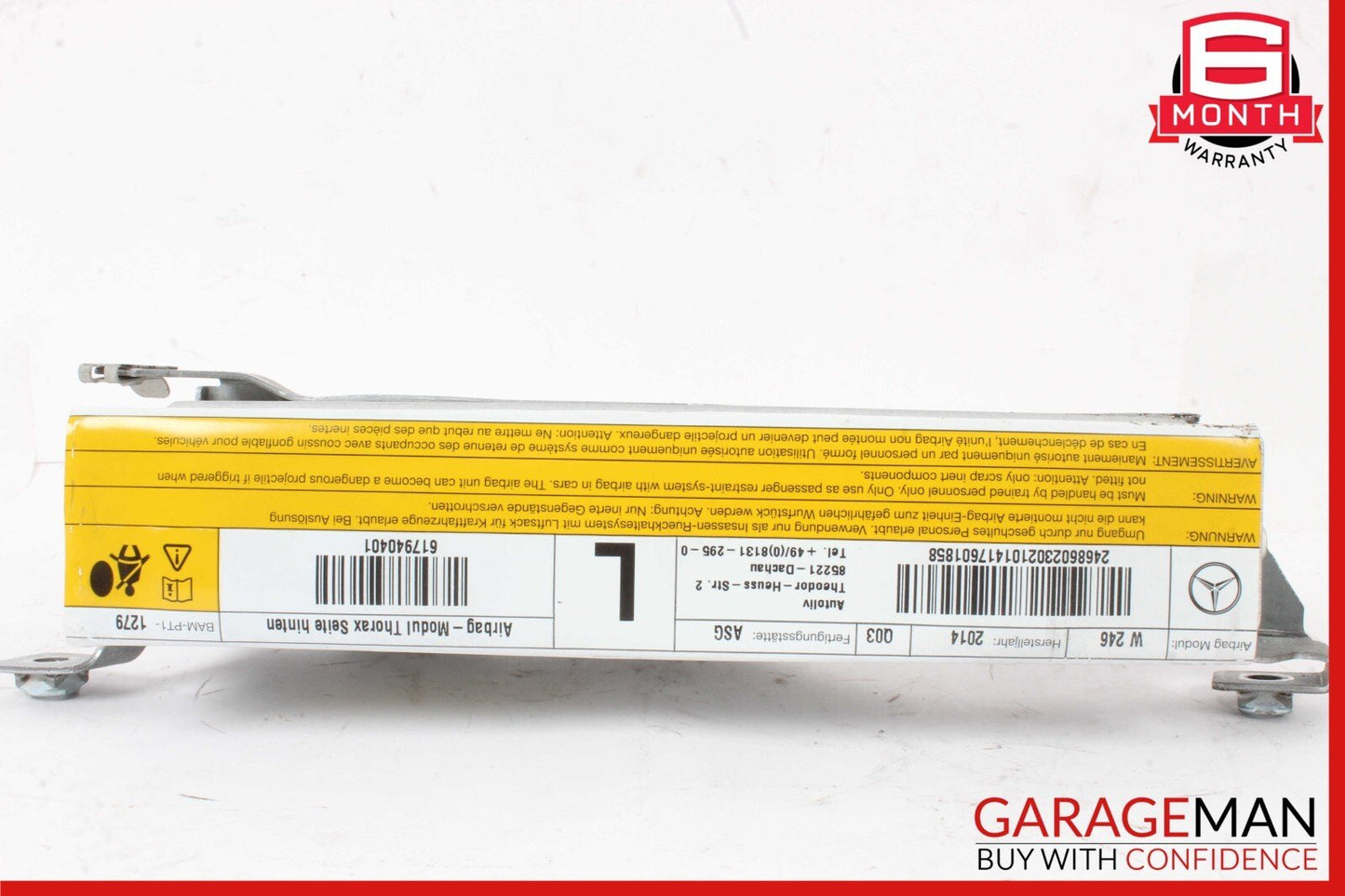 13-18 MERCEDES B-CLASS W242 W246 B250 LEFT SIDE AIRBAG AIR BAG OEM