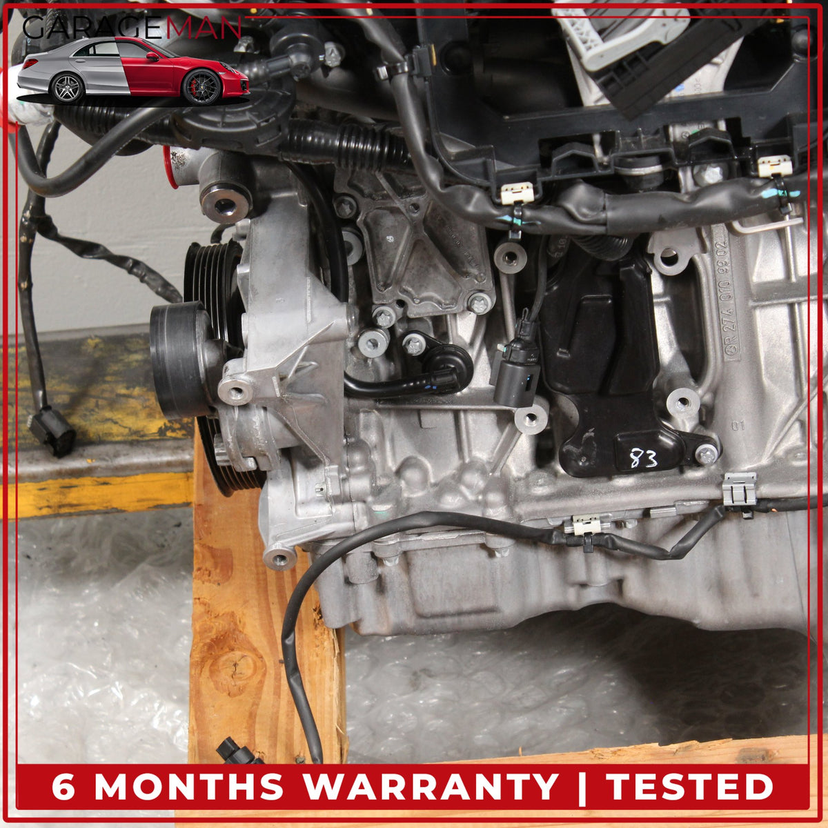 2016 Mercedes-Benz C300 W205 RWD 2.0L Engine Motor 274920 114963