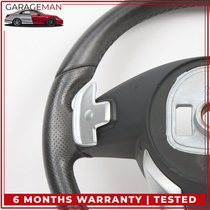 2015-2020 Mercedes W205 C300 Flat Bottom Steering Wheel w/ Paddle Shifters OEM