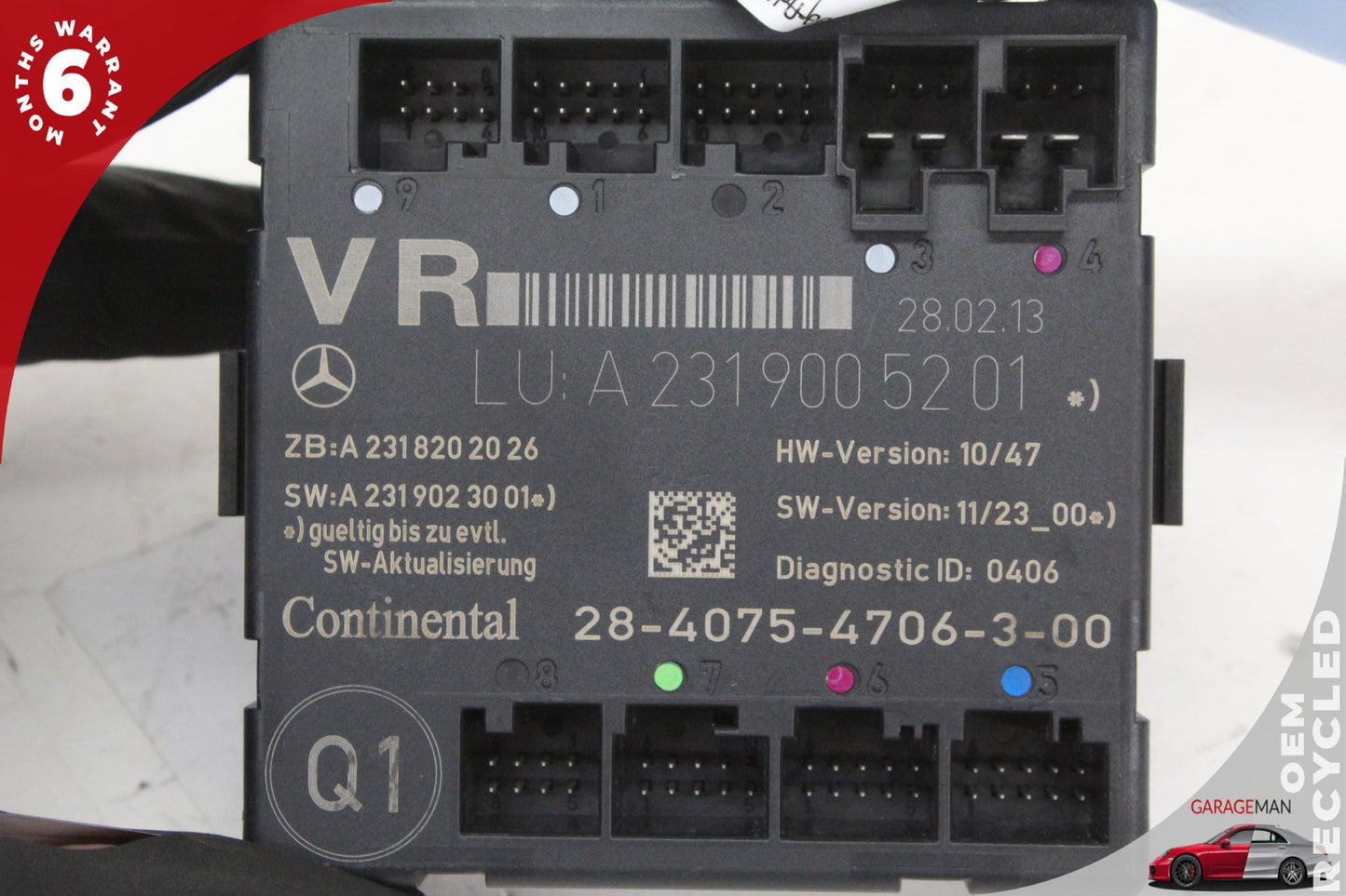 2013-2016 Mercedes R231 SL550 Right Front Door Control Module 2319005201 OEM