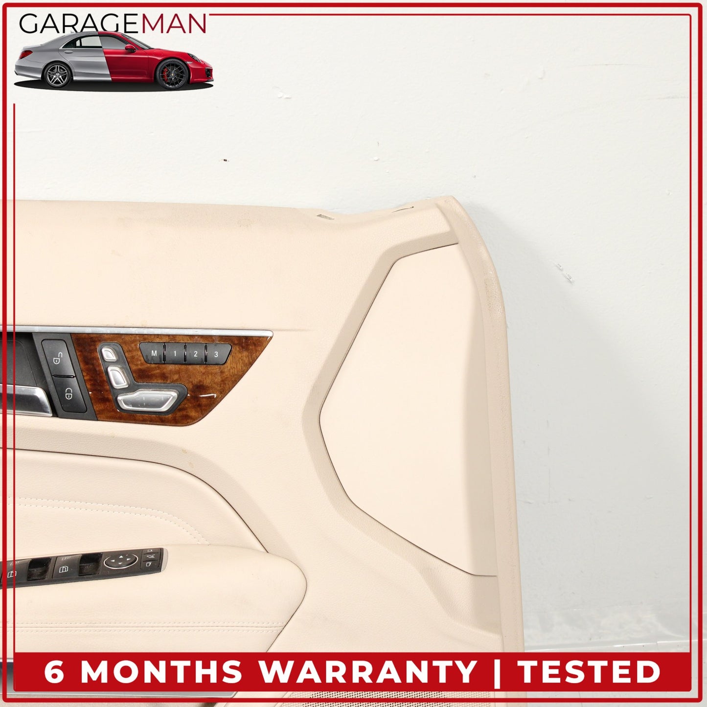 2014-2017 Mercedes C207 E400 Coupe Front Left Side Door Trim Panel Beige OEM