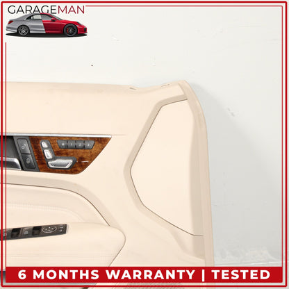 2014-2017 Mercedes C207 E400 Coupe Front Left Side Door Trim Panel Beige OEM