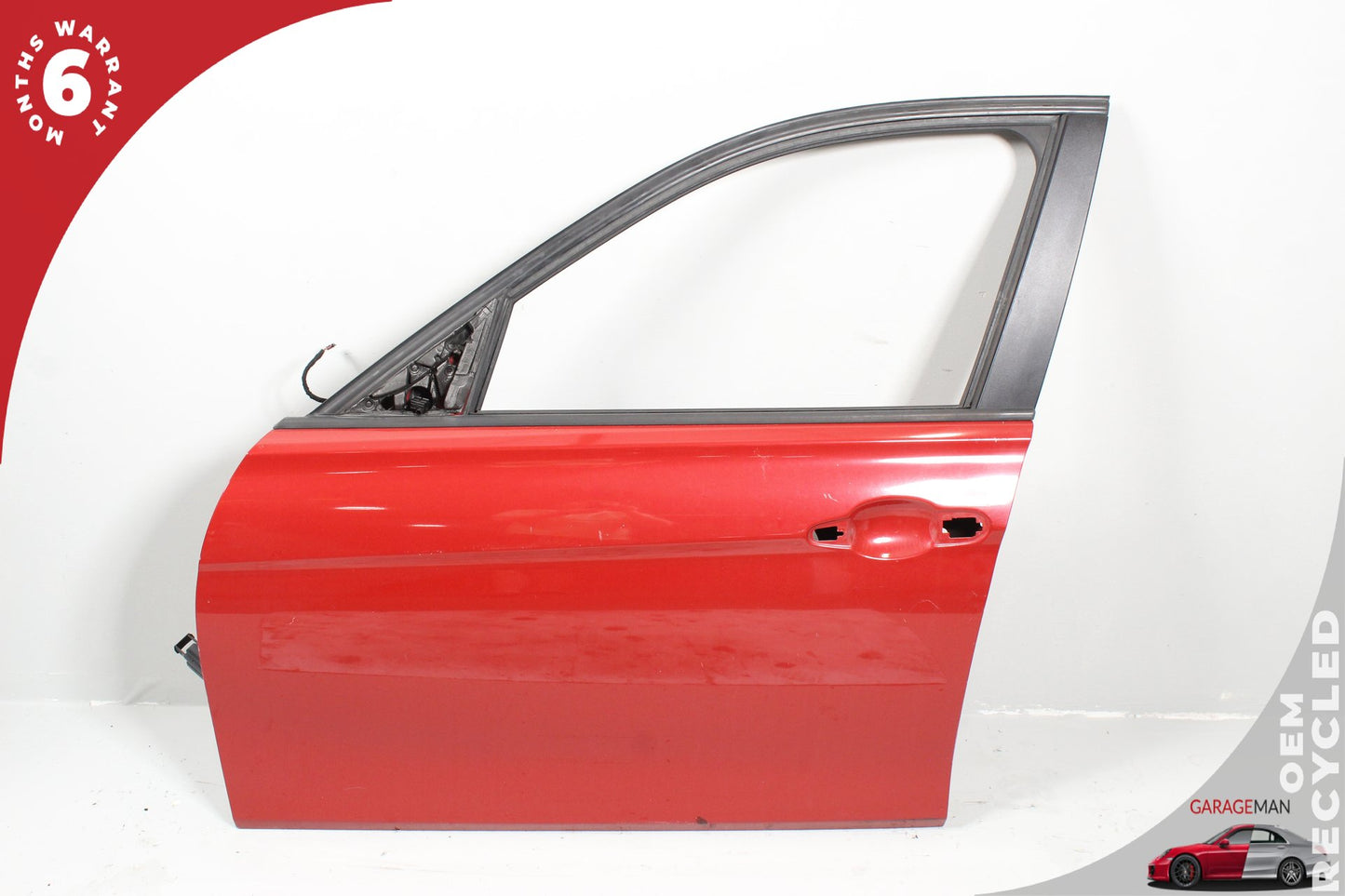 2012-2018 BMW 320i F30 Front Left Driver Side Door Shell Red 9628763 OEM