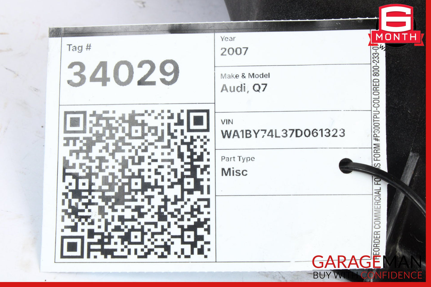 2007-2015 Audi Q7 4L Station Wagon Coolant Overflow Reservoir 7L0121407E Genuine