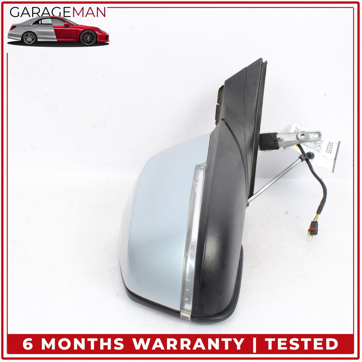 2014-2021 BMW i3 I01 Front Right Side Door Rear View Mirror Heated Silver OEM
