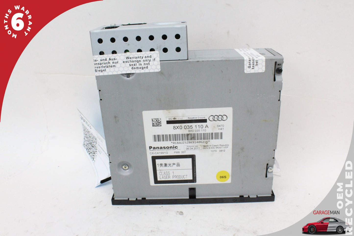 2012-2018 Audi A7 A6 CD DVD Disc Changer Player 8X0035110A OEM