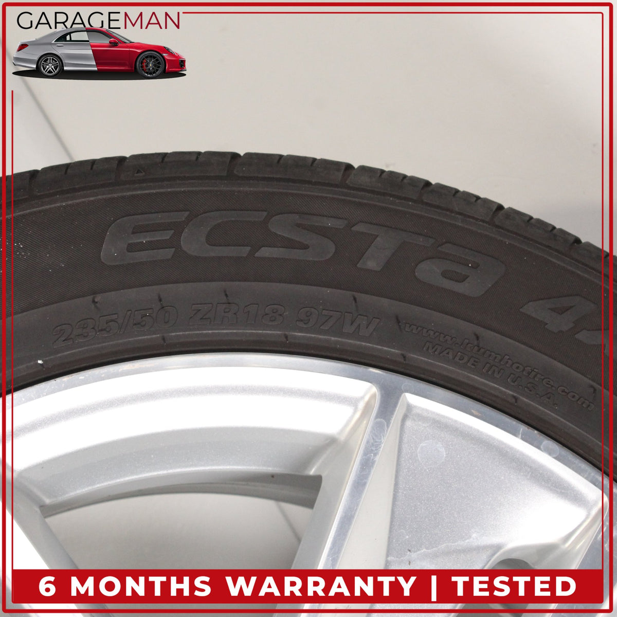 2016-2018 Audi Q3 Front or Rear Side Wheel Rim w/ Kumho Tire 7JX18H2 ET43 OEM