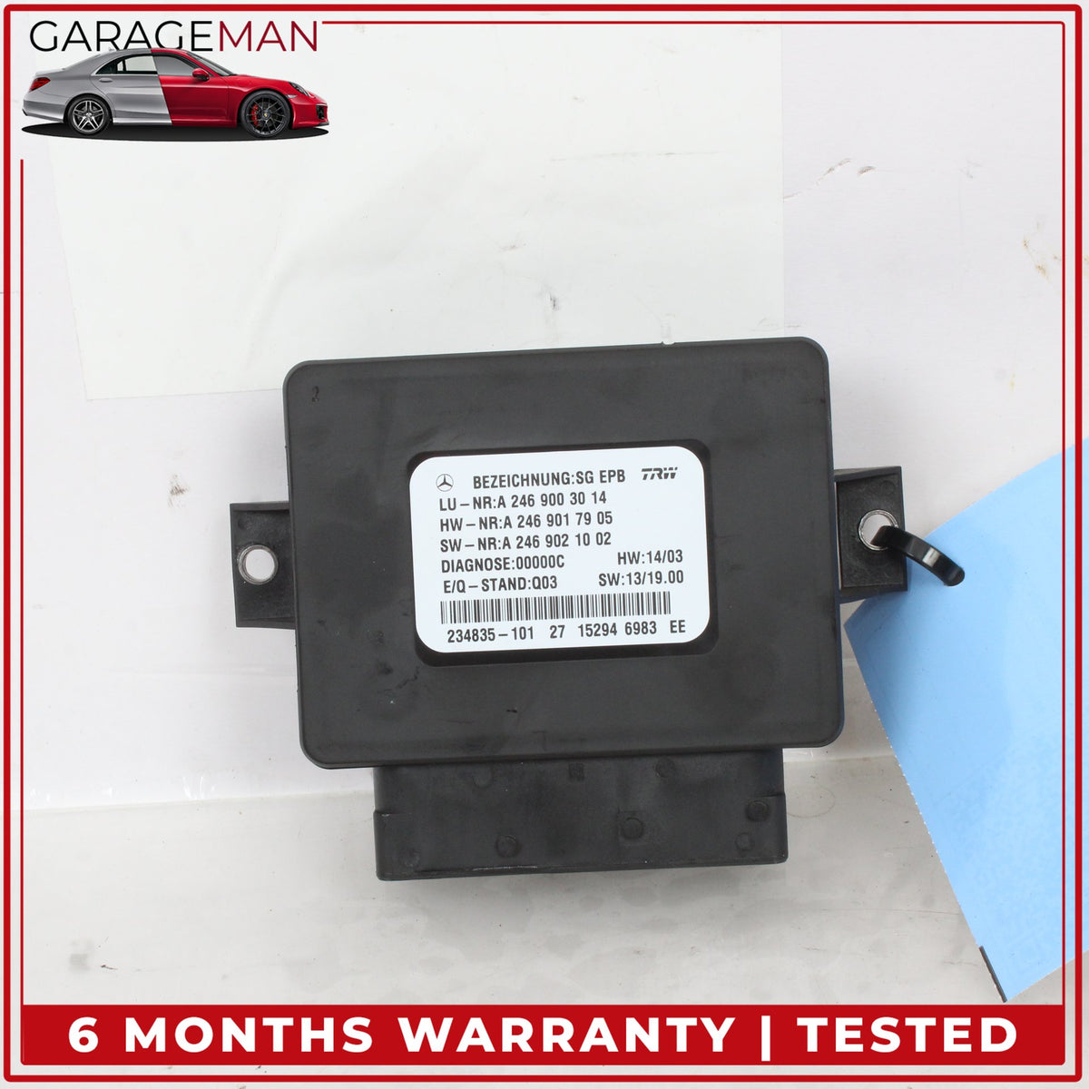 2014-2019 Mercedes W117 CLA250 Electronic Parking Brake Control Module Unit OEM