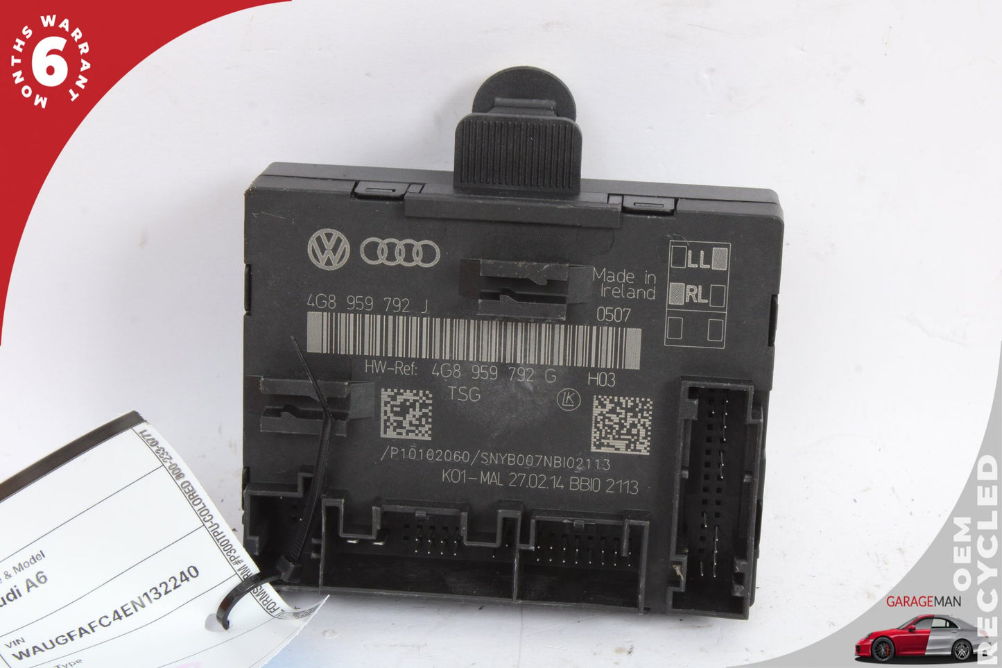 2012-2018 Audi A6 A7 Front Right Side Door Control Module 4G8959792G OEM