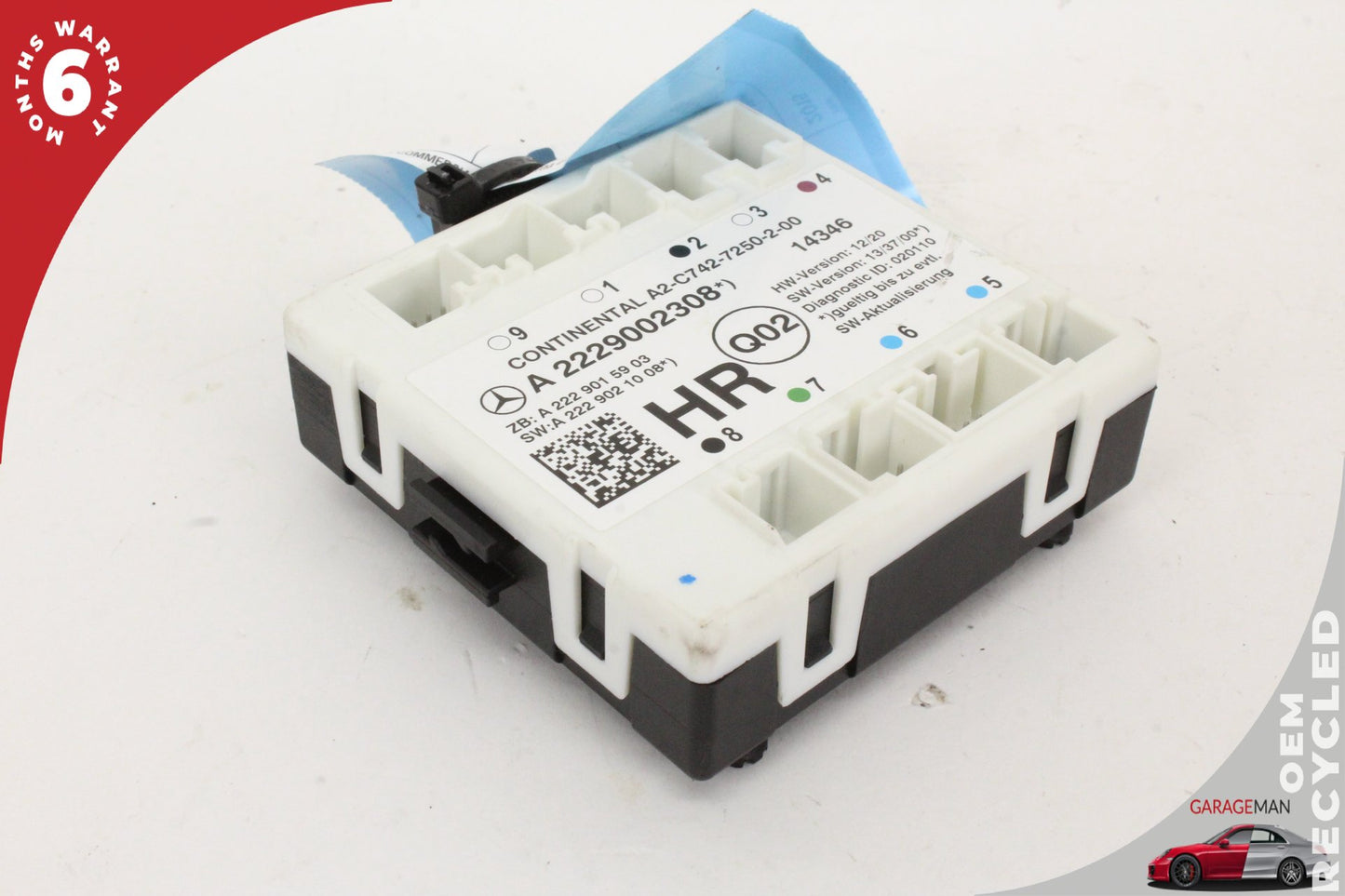 2015-2019 Mercedes W205 C300 C350e Rear Right Door Control Module 2229002308 OEM