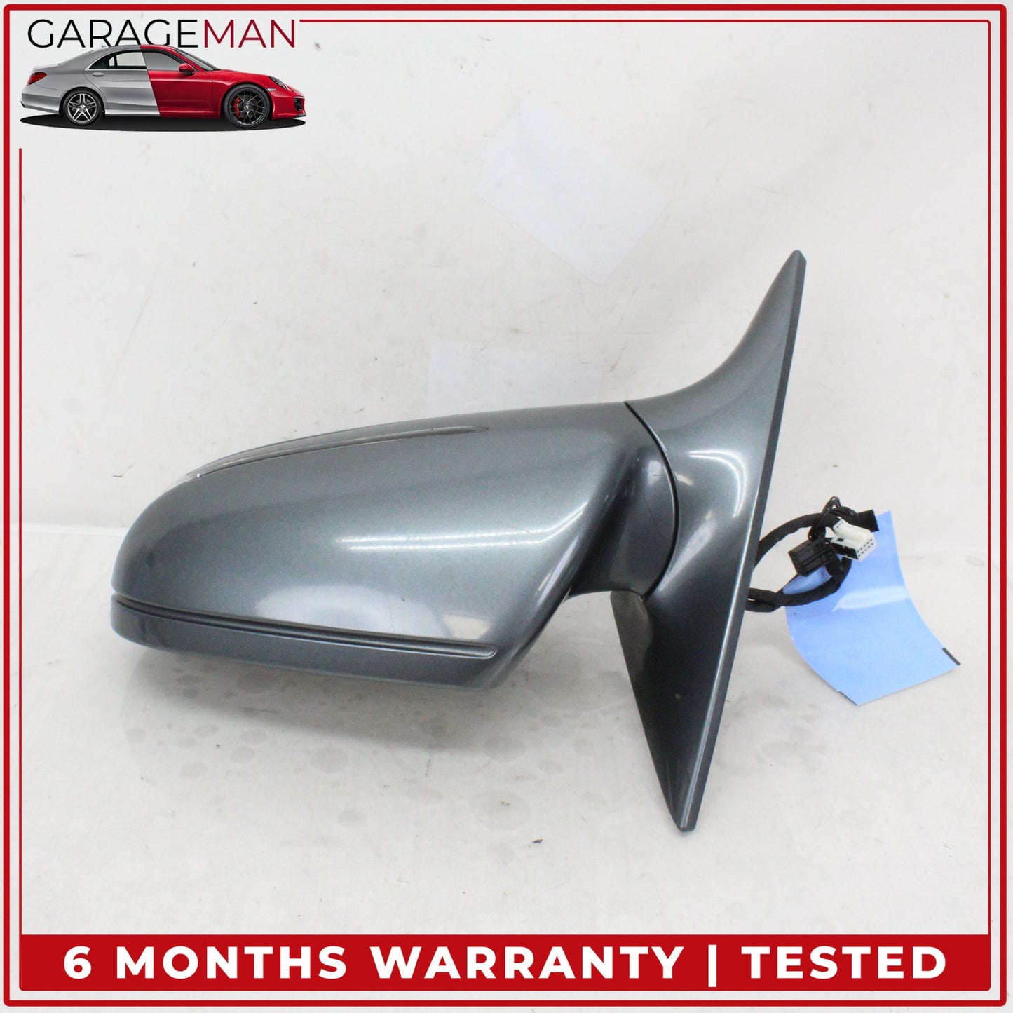 2009-2011 Mercedes W219 CLS550 Front Left Side Door Rear View Mirror Gray OEM
