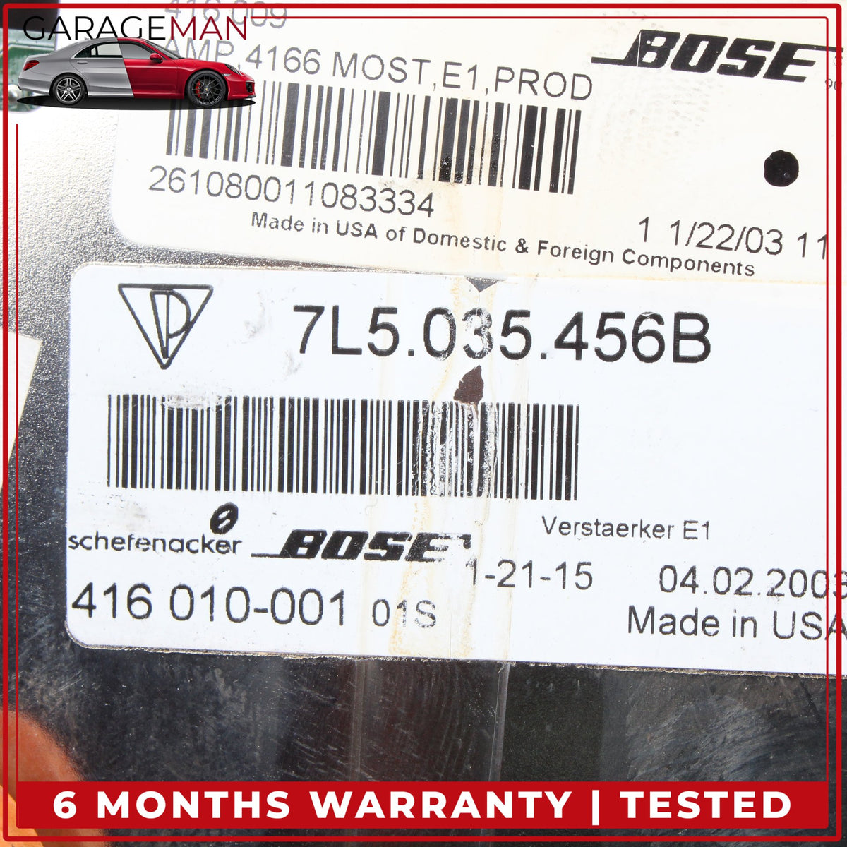 2003-2006 Porsche Cayenne 955 Turbo S Radio Audio AMP Amplifier Module Bose OEM