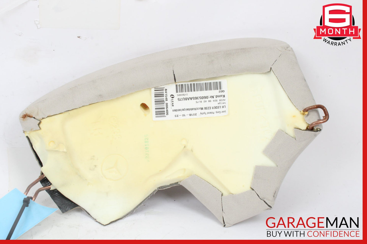 2017-2019 Mercedes W238 E450 Rear Left Driver Side Seat Bolster Trim Cushion OEM