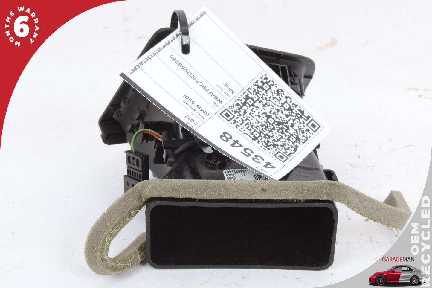 2011-2013 BMW F10 550i 528i 535i Front Left Dash AC A/C Air Vent 9166883 OEM