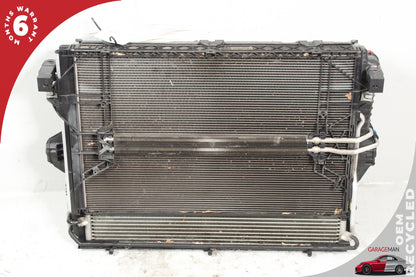 2011-2018 Porsche Cayenne 958 Engine Radiator A/C Condenser Cooler w/ Fan Motor
