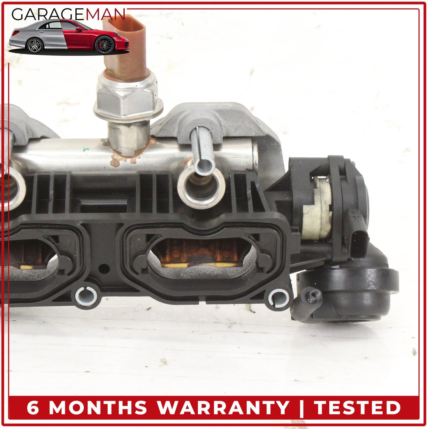 2011-2018 Porsche Cayenne 958 Audi Q7 Left Lower Intake Manifold w/ Bracket OEM