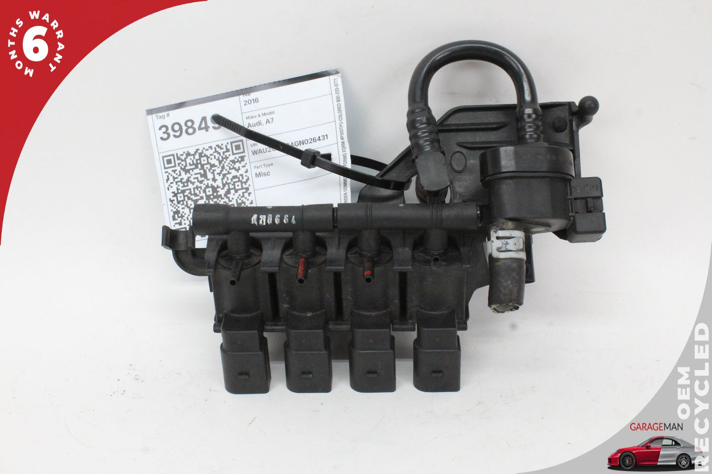 2016-2018 Audi A7 A6 Hatchback Vacuum Solenoid Mount Bracket 06E133520M OEM