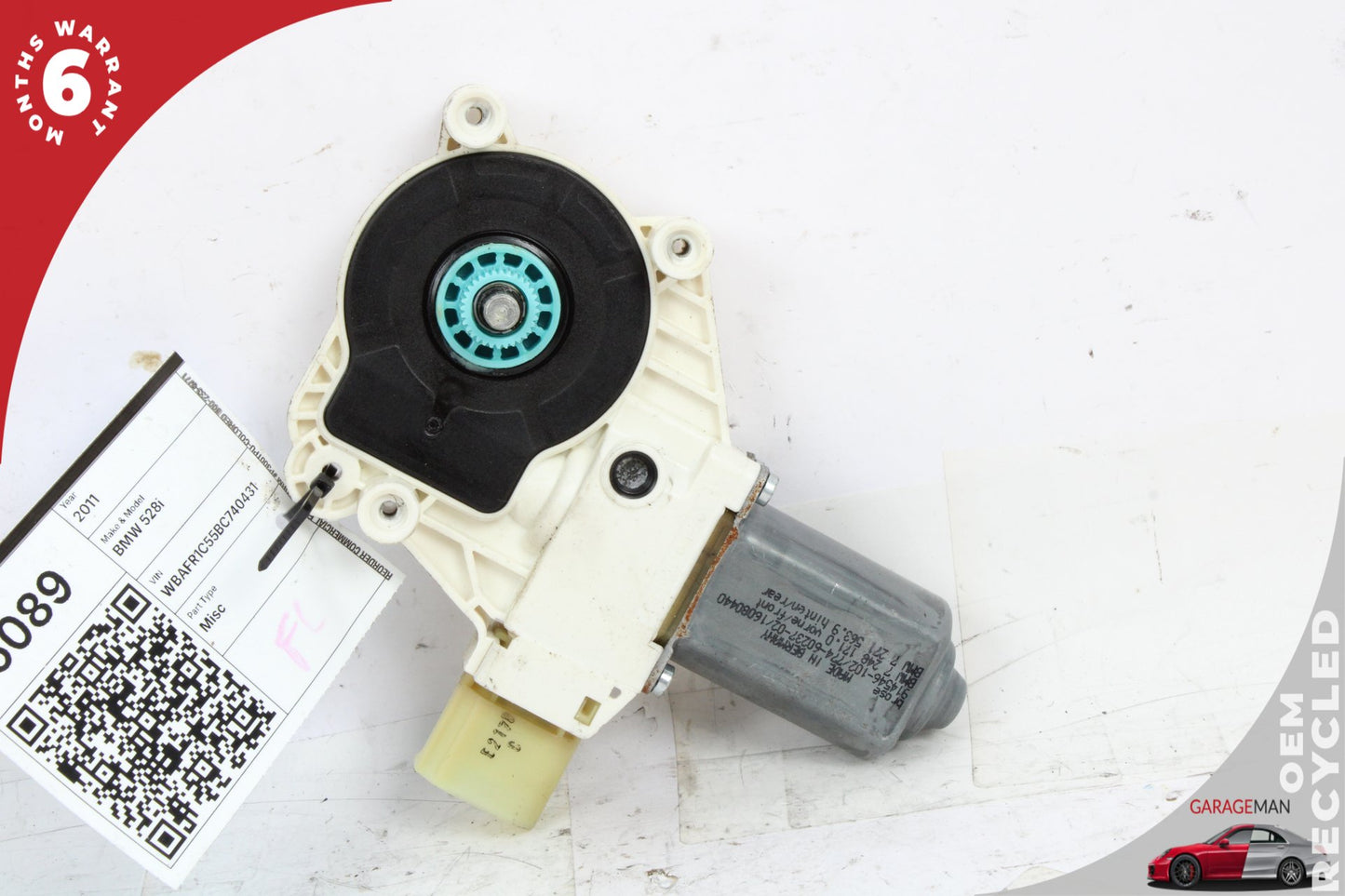 2011-2016 BMW 528i Front or Rear Left Side Window Regulator Motor 7248171 OEM