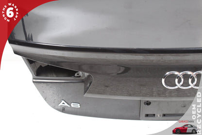 12-18 Audi A6 C7 Sedan Trunk Lid Panel Assembly Phantom Black Pearl 4G5827023C