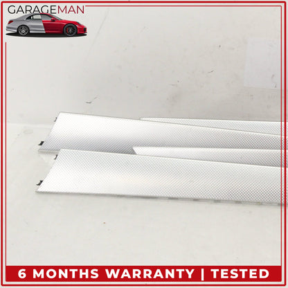 2009-2016 Audi A4 S4 Front and Rear Door Trim Panel Set Scale Aluminum OEM