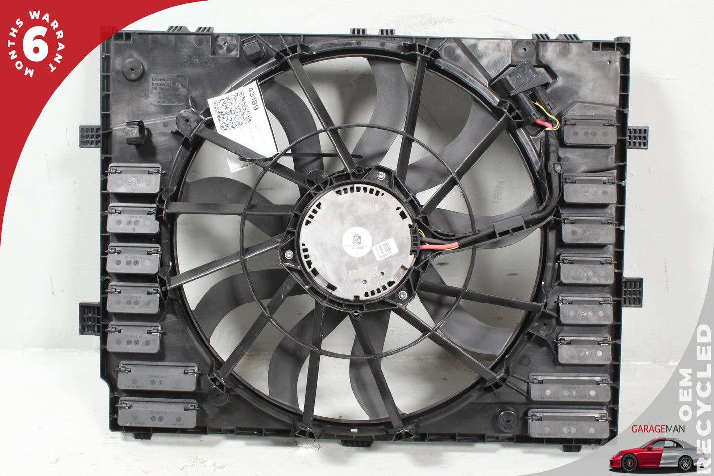 2011-2018 Porsche Cayenne S Hybrid 92A SUV Engine Radiator Cooling Fan Motor Assembly 7P0121203E