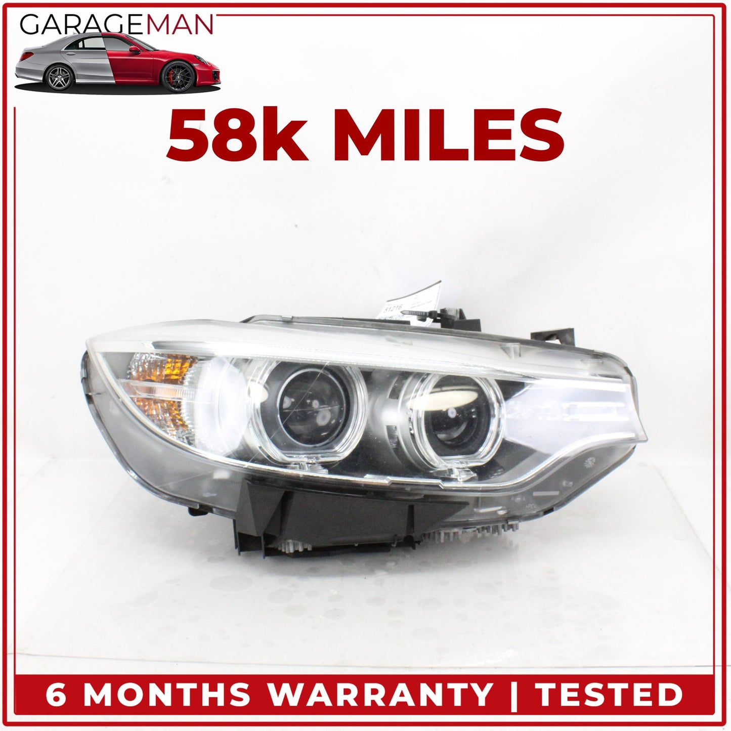 2015-2017 BMW 430i Gran Coupe Front Right Side Xenon Head Light Lamp 7460630 OEM