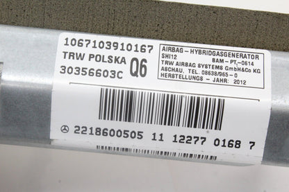 2013 Mercedes-Benz S550 W221 Sedan Rear Left Side Quarter Airbag 2218600505
