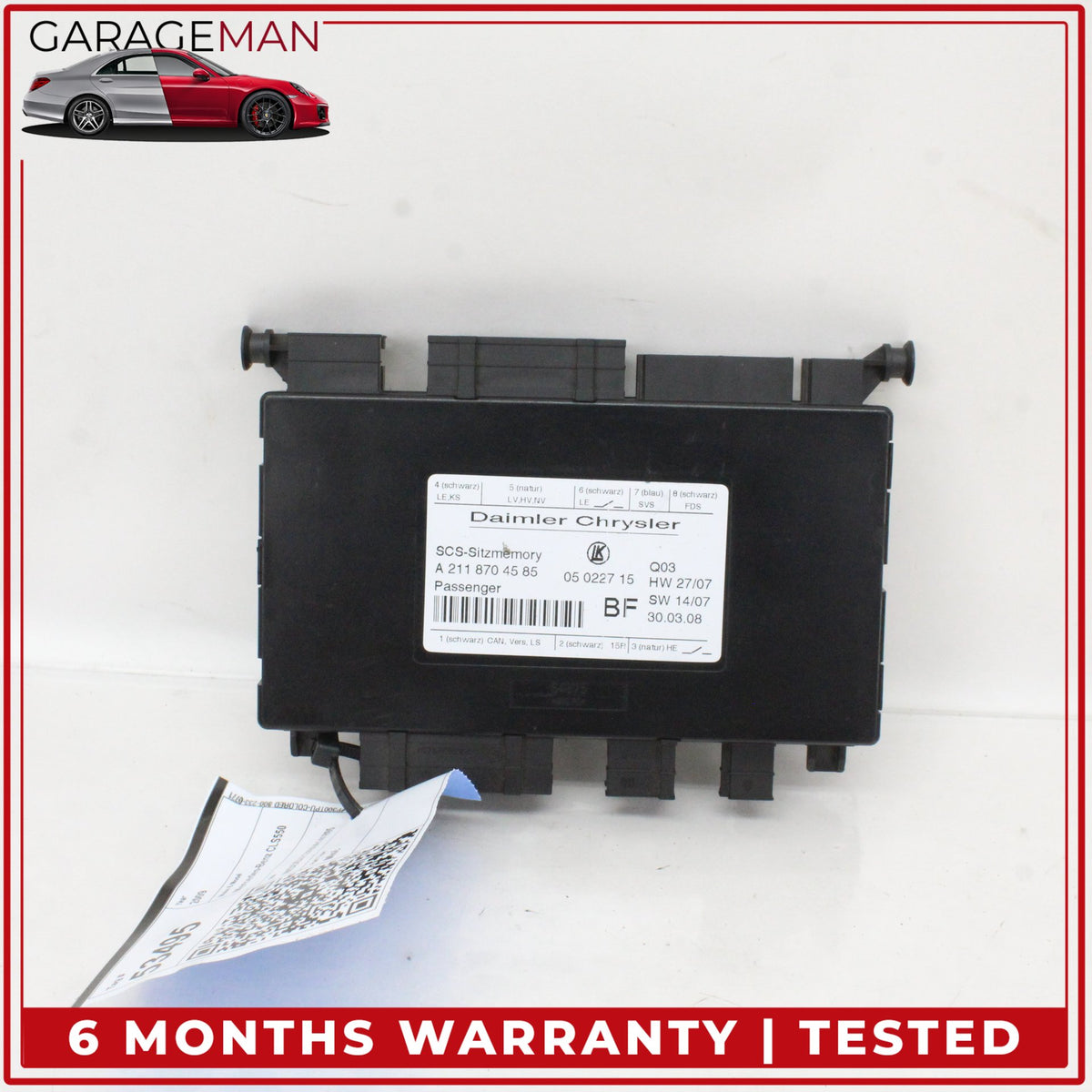 2003-2012 Mercedes W219 CLS550 Front Right Seat Control Module 2118704585 OEM