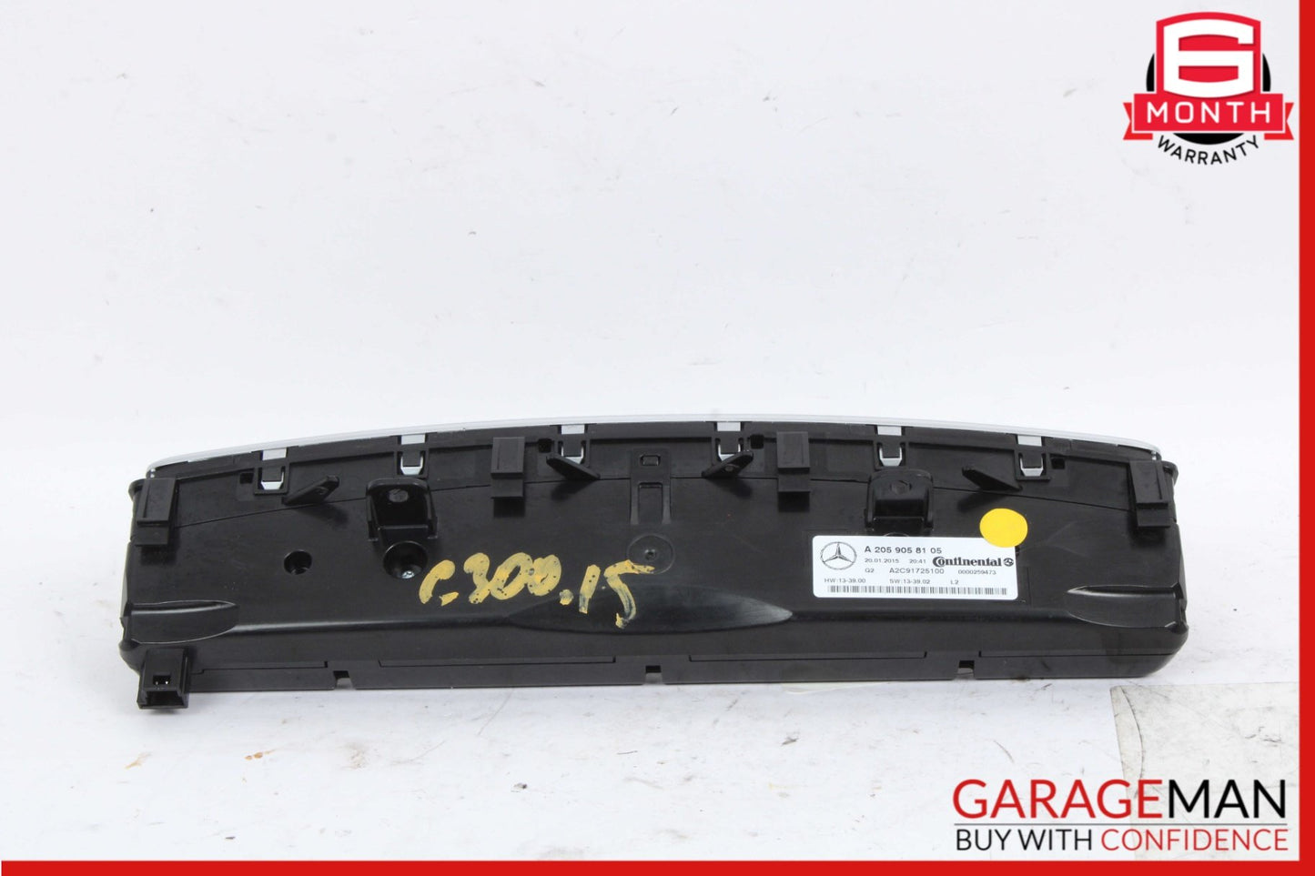 2015-2019 Mercedes-Benz C300 W205 A/C Heater Climate Control Switch 2059058105