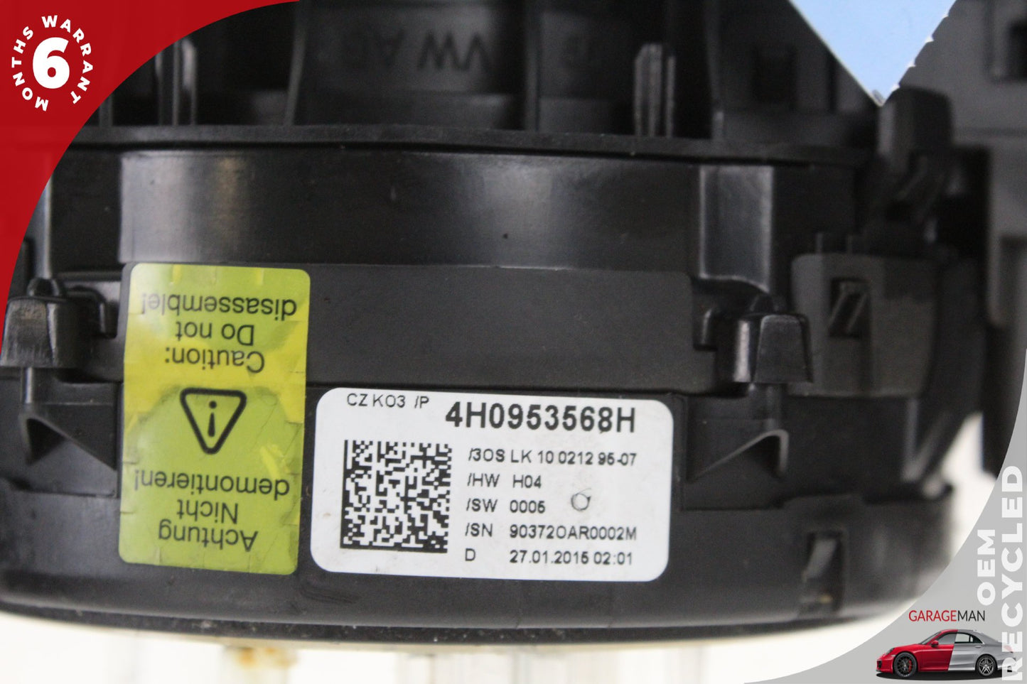 11-18 Audi A6 C7 Sedan Steering Column Clockspring Combination Switch 4H0953568H